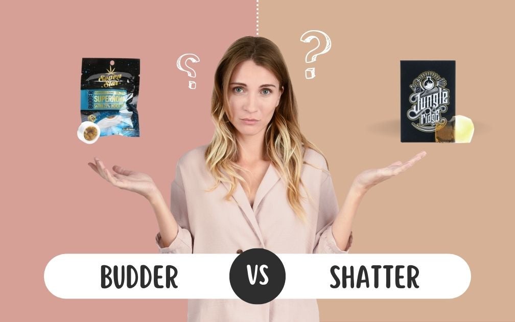 Budder vs Shatter comparison photo